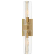 Latitude 22 1/4" High Brushed Gold 2-Light Wall Sconce