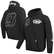 Men's New Jersey Devils  Pro Standard Black Paint the City Pullover Hoodie