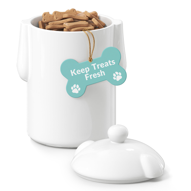 Ceramic Pet Treat Canisters