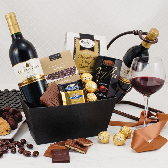 Cabernet & Chocolate Gift Basket