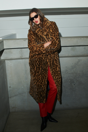 Leopard Fur Iris Coat