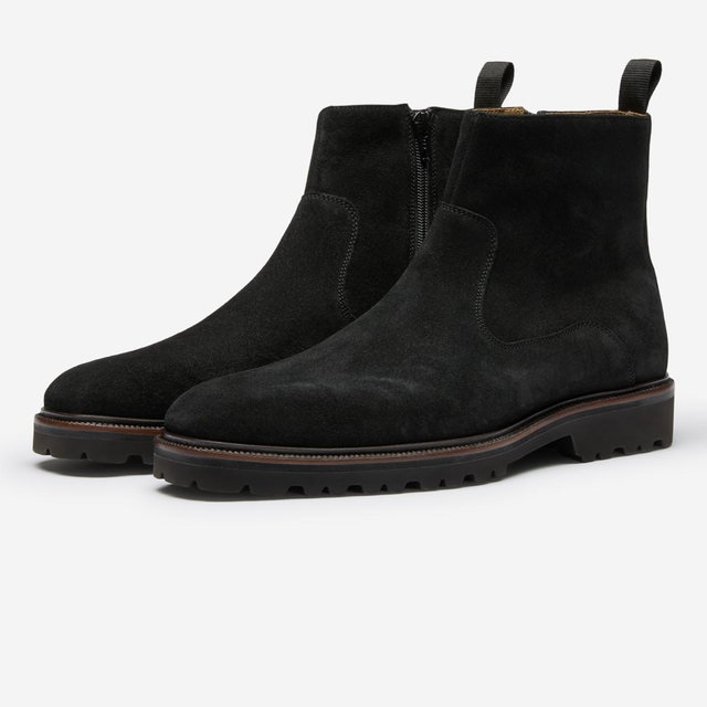 Swanley Black Suede