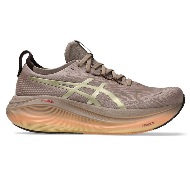 Asics GEL Nimbus 27 Luxe Mens Running Shoes Brown/Orange US 9