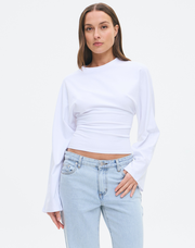 Cinched Longsleeve Top