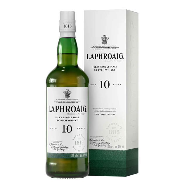Laphroaig 10 Year Single Malt Scotch Whisky 700ml
