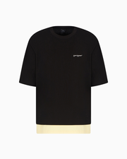 Double effect short-sleeved sweatshirt