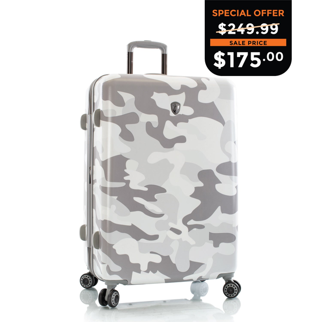 White Camo Fashion Spinner® 30 Inch Luggage
