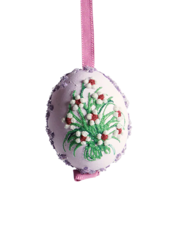 Flower Patch Egg Ornament