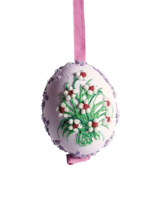 Flower Patch Egg Ornament