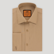 Poplin | French Cuff | 100% Cotton | Khaki