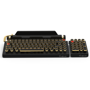 BLACK CHROME QWERKYWRITER® + NUMKEY + WRIST REST BUNDLE