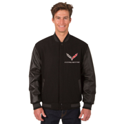 C7 Corvette Reversible Wool and Leather Jacket