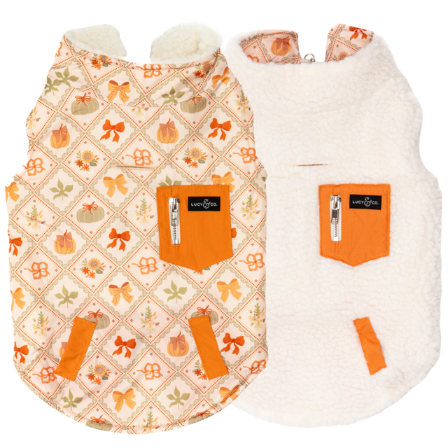 Cozy Cottage Reversible Teddy Vest