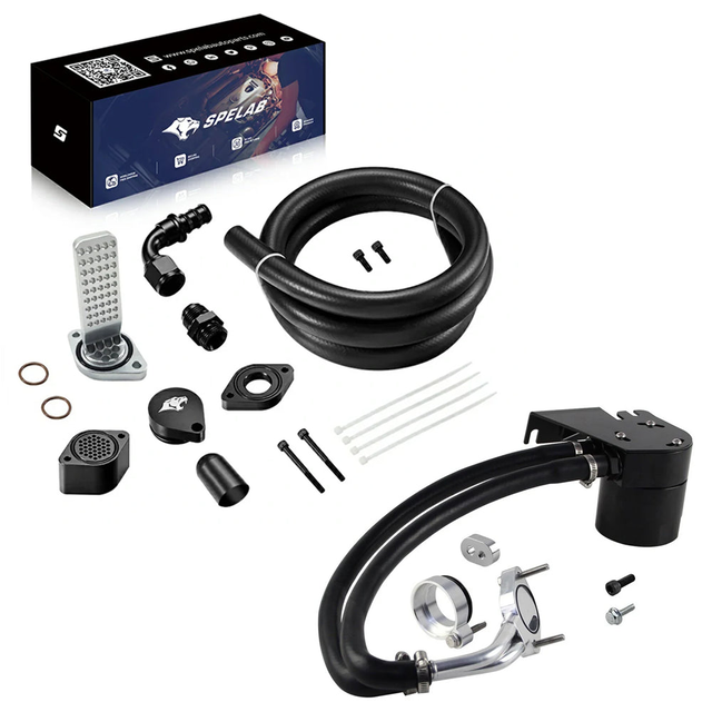 SPELAB Enhanced CCV/PCV Reroute/Delete Engine Ventilation Kit For 11-23 Ford 6.7L Powerstroke