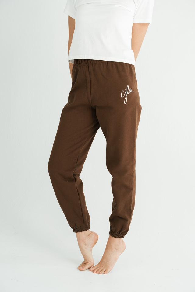 Easy Embroidered Joggers