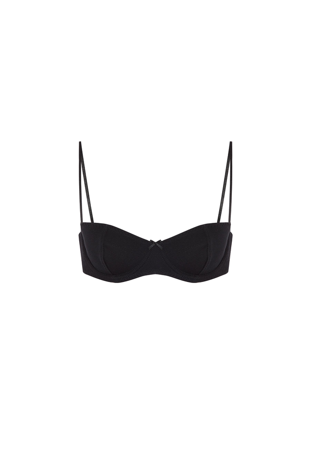 The Teacup: Cotton Jersey Black