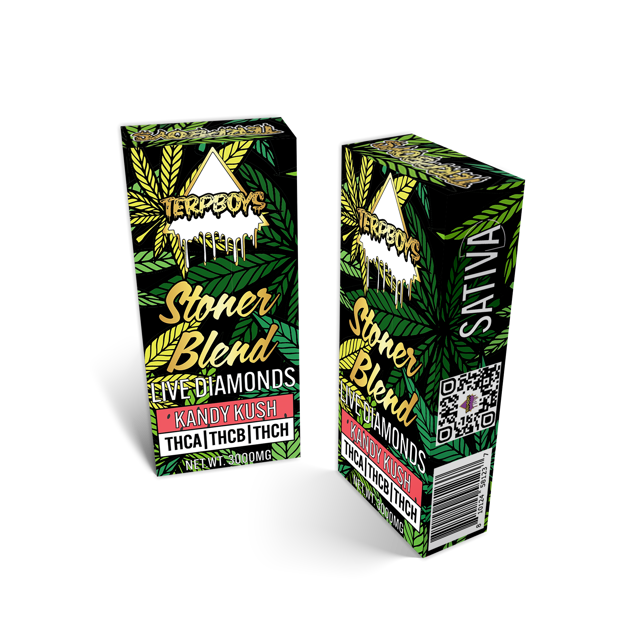 3g Stoner Blend Kandy Kush Live Diamonds Sativa Disposable Vape