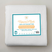 Missouri Star Nature's Best 100% Cotton King Batting - White