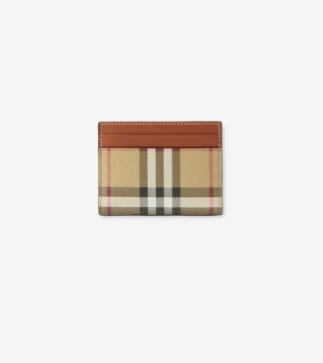 Check Card Case in Archive beige - Women | Burberry® Official