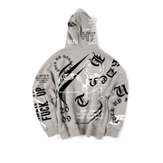 Stencil Phantom Hoodie - Heather Grey French Terry