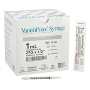 VanishPoint Safety Tuberculin Syringe with Needle, 1 mL