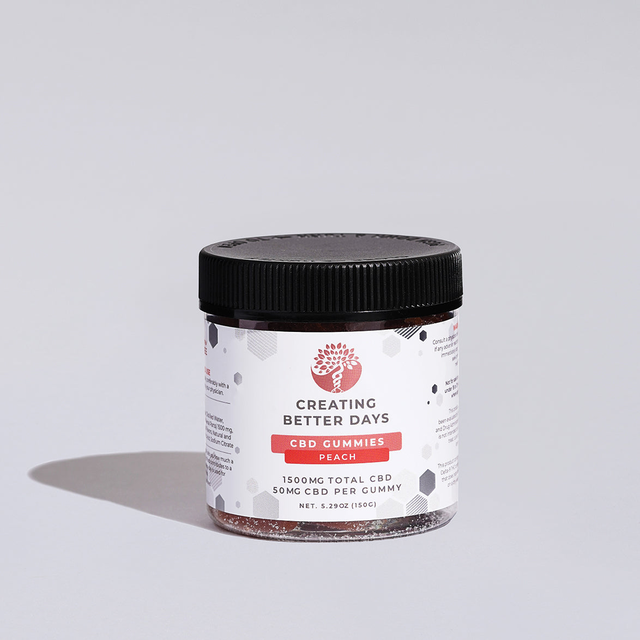 Peach CBD Gummies 1500 MG
