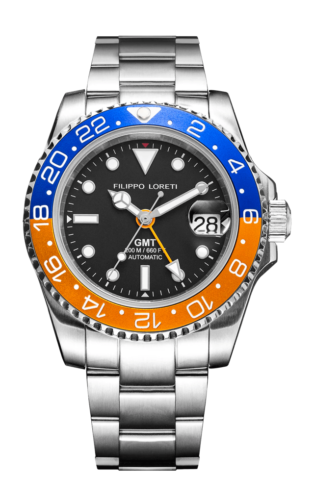 Aquadiver GMT Automatic Orange & Blue