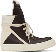 Brown & Off-White Hollywood Geobasket Sneakers