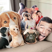 Custom Shaped Pillow From Photo, Personalized 3D Pillow, Custom Pet Gift, Custom Face Pillow sold by Musedisproportionate | SKU 152191772 | Printerval