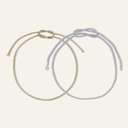 Gold & Silver Lurex Necklace Cord Bundle