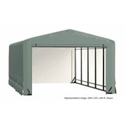 ShelterTech SP Series Barn Shelter, 20 ft. x 40 ft. x 15 ft. Heavy Duty PVC 14.5 oz. Green