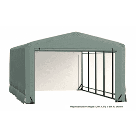 ShelterTech SP Series Barn Shelter, 20 ft. x 40 ft. x 15 ft. Heavy Duty PVC 14.5 oz. Green
