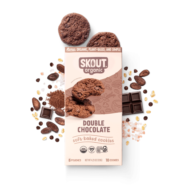 Skout Organic Double Chocolate Soft Baked Cookies