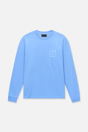 LAWRENCE LONG SLEEVE TEE | BLUE DIGITAL VINYL