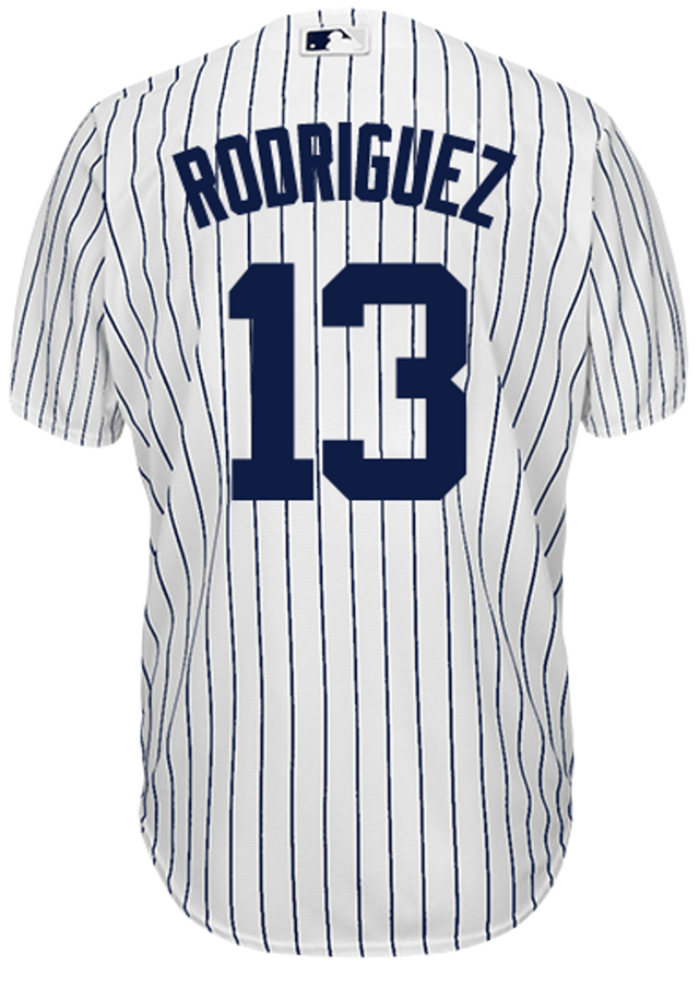 Alex Rodriguez Jersey - NY Yankees Replica Adult Home Jersey