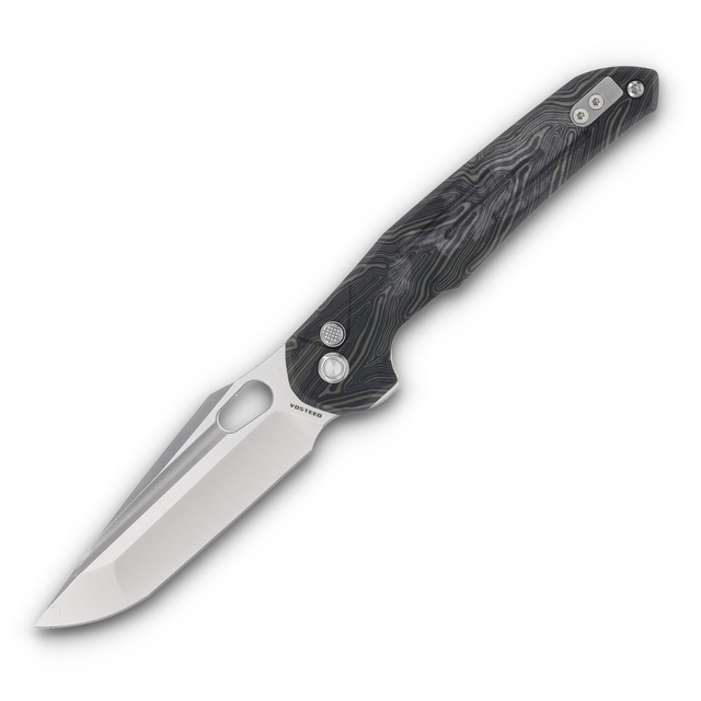 Vosteed Thunderbird 3.48in S35VN Satin Green G10 Tanto Harpoon Trek Lock Knife TB3SG3