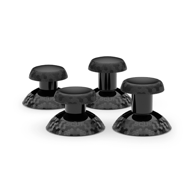 Valor Pro Thumbstick 4 pack (Short & Long Concave and Short & Long Domed) - Black