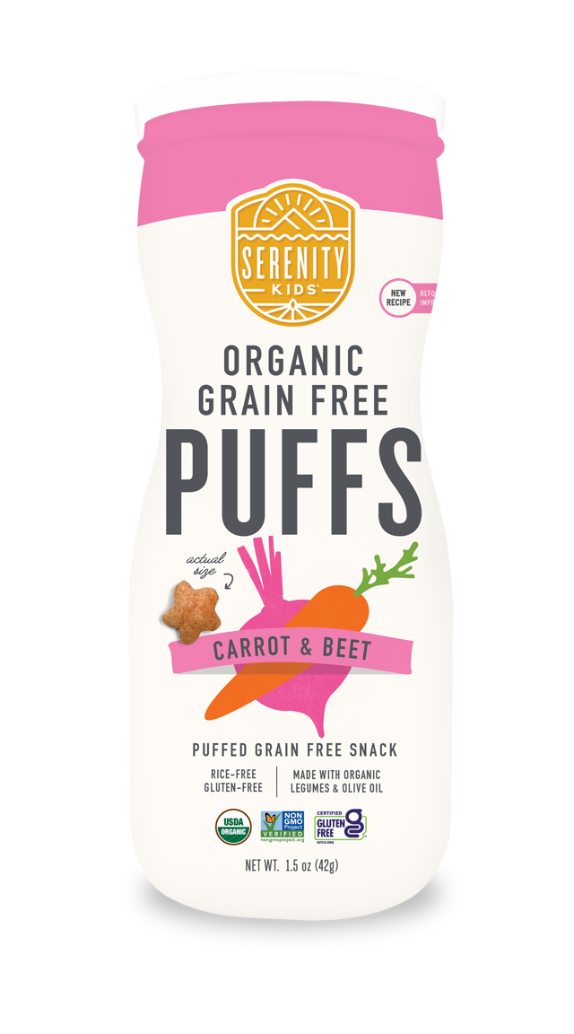 Carrot & Beet Puffs Grain Free with Olive Oil