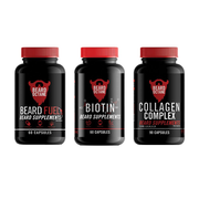 Beard Supplements Kit - Biotin, Beard Fuel & Collagen