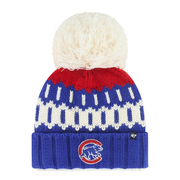 Women's Chicago Cubs  '47 Royal Felicity Cuffed Knit Hat with Pom