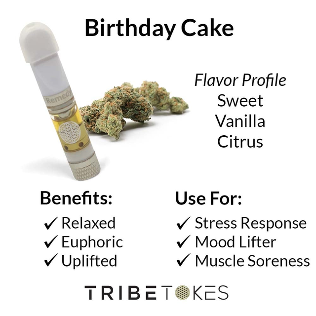 Birthday Cake (Hybrid) | CBD Vape Carts | CBG-Boosted