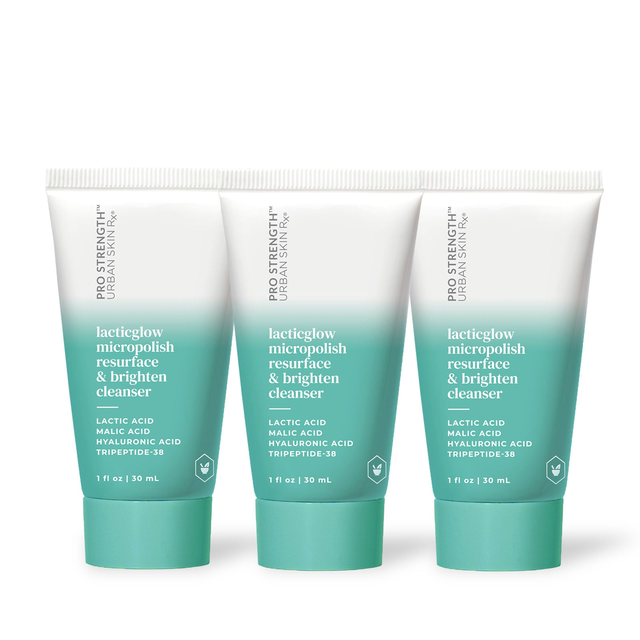 3-Pack Mini LacticGlow Micropolish Cleanser