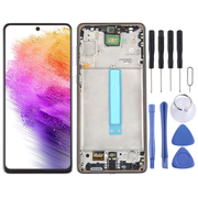 For Samsung Galaxy A73 5G SM-A736B OLED LCD Screen Digitizer Full Assembly with Frame