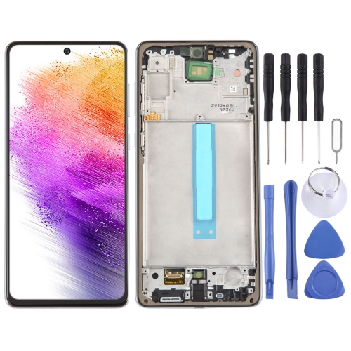 For Samsung Galaxy A73 5G SM-A736B OLED LCD Screen Digitizer Full Assembly with Frame