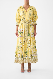 TIERED SHIRT DRESS WITH SHORT SLEEVE DAISY CHAINS