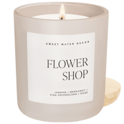 Flower Shop Soy Candle - Tan Matte Jar - 15 oz