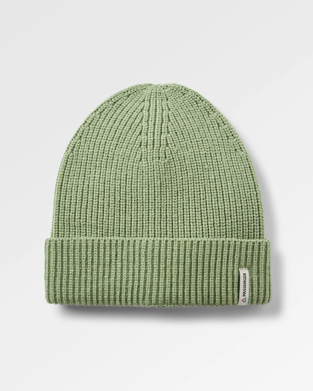 Compass Recycled Beanie - Stem Green