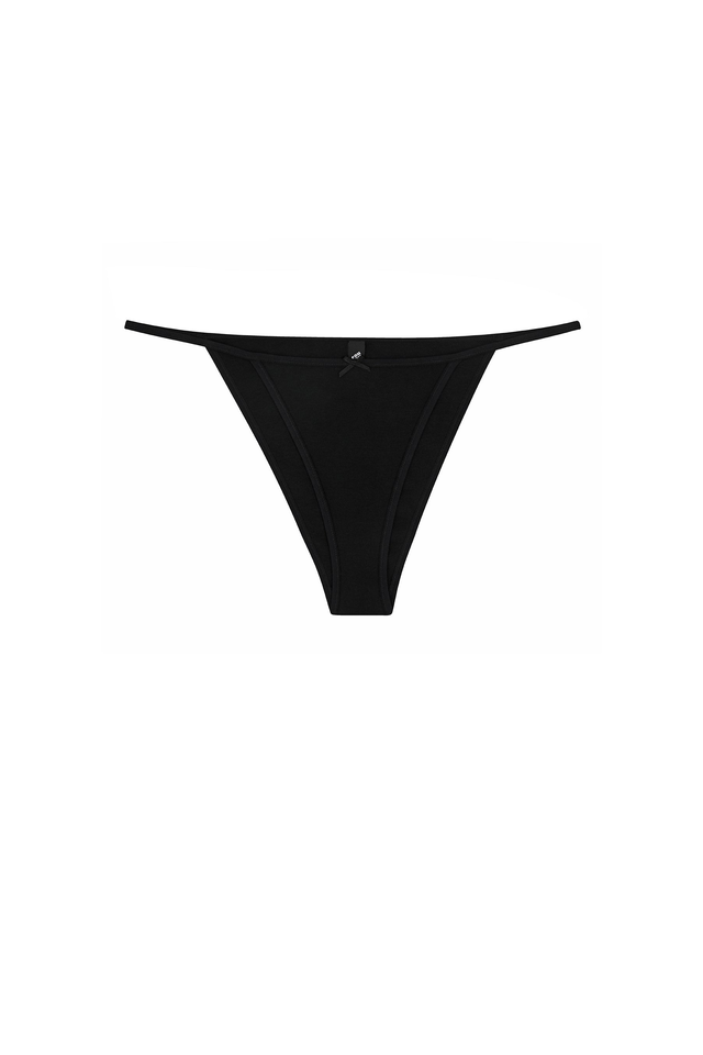 The Tanga Brief: Cotton Jersey Black