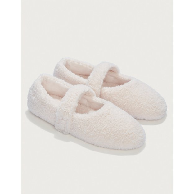 Borg Ballet Slippers | Slippers, Socks & Sleep Accessories | The W...