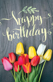 Happy Birthday Postcard Pkg of 25